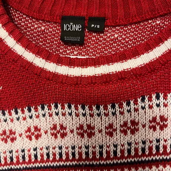 Holiday Sweater Dress by Icone / Simon’s Size Small - Picture 5 of 8